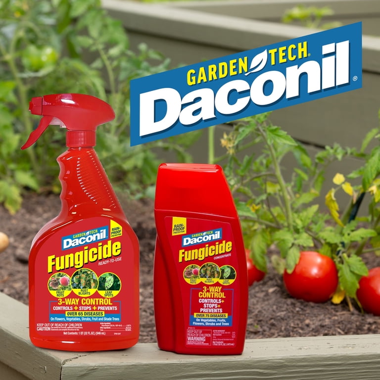 tobacco fungicide Free Shipping! DACONIL Garden Fungicide, 3-Way Control, Concentrate, 16 fl.  oz., Treats Fungal Diseases