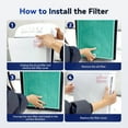 thumbnail image 2 of Membrane Solutions MSA3 Pet Allergy Replacement Filter, Technology 3-in-1 HEPA Filter for MSA3S MSA3W Air Purifier, Pack of 4, 2 of 2