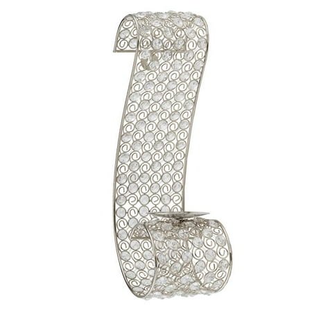 

HomeRoots 379763 Gold & Faux Crystal Swirling Wall Sconce