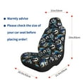 thumbnail image 4 of Naloa Football Car Seat Covers 2PCs Front Car Seat Covers Universal fit for Most Cars SUVs and Trucks - 2 PCS, 4 of 5
