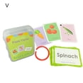 thumbnail image 1 of Flmtop 27Pcs/20Pcs/30Pcs Baby Flash Card Thickened Eye Protection Improve Logic Early Learning Flash Card Animal Number Alphabet Card Kit for Newborn, 1 of 10
