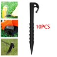 thumbnail image 3 of 10 Pieces Lightweight Tent Stakes Tarp Pegs Ground Nails Rust- Wind Black, 3 of 8