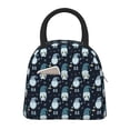 thumbnail image 1 of Balery Christmas Gnome blue Bolsa de Almuerzo para Mujeres, Caja de Almuerzo, Bolsa de Almuerzo Pequeña Impermeable, Tote de Almuerzo Reutilizable con Gran Capacidad, 1 of 6