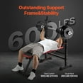 thumbnail image 2 of VEVOR Banc de Musculation Banc Assis pour Entraînement de Force à la Maison Réglable Pliable, 2 of 9