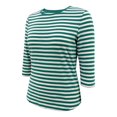 thumbnail image 2 of Playera Simply Basic Talla EG Rayas Verde, 2 of 4