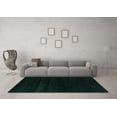 thumbnail image 3 of Ahgly Company Indoor Rectangle Abstract Turquoise Blue Modern Area Rugs, 2' x 4', 3 of 4