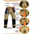 thumbnail image 4 of Notus Men's Work Safety Pants Cordura Knee Reinforced Casual Tactical Trousers Utility Tools Holster Pockets S1 Khaki 34-30, 4 of 6