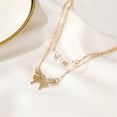 thumbnail image 4 of Collar para mujer, joyería para mujer, joyería para mujer, collar con colgante de oro rosa para mujer, cadena para suéter, regalo para mujer, collar con colgante, 4 of 5