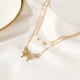 thumbnail image 4 of Collar para mujer, joyería para mujer, joyería para mujer, collar con colgante de oro rosa para mujer, cadena para suéter, regalo para mujer, collar con colgante, 4 of 5