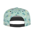 thumbnail image 4 of Daiia Sea Turtle print Flat Bill Hats Flat Brim Trucker Cap Baseball Cap Adjustable Classic Low Profile Hat Unconstructed Plain Cap, 4 of 9