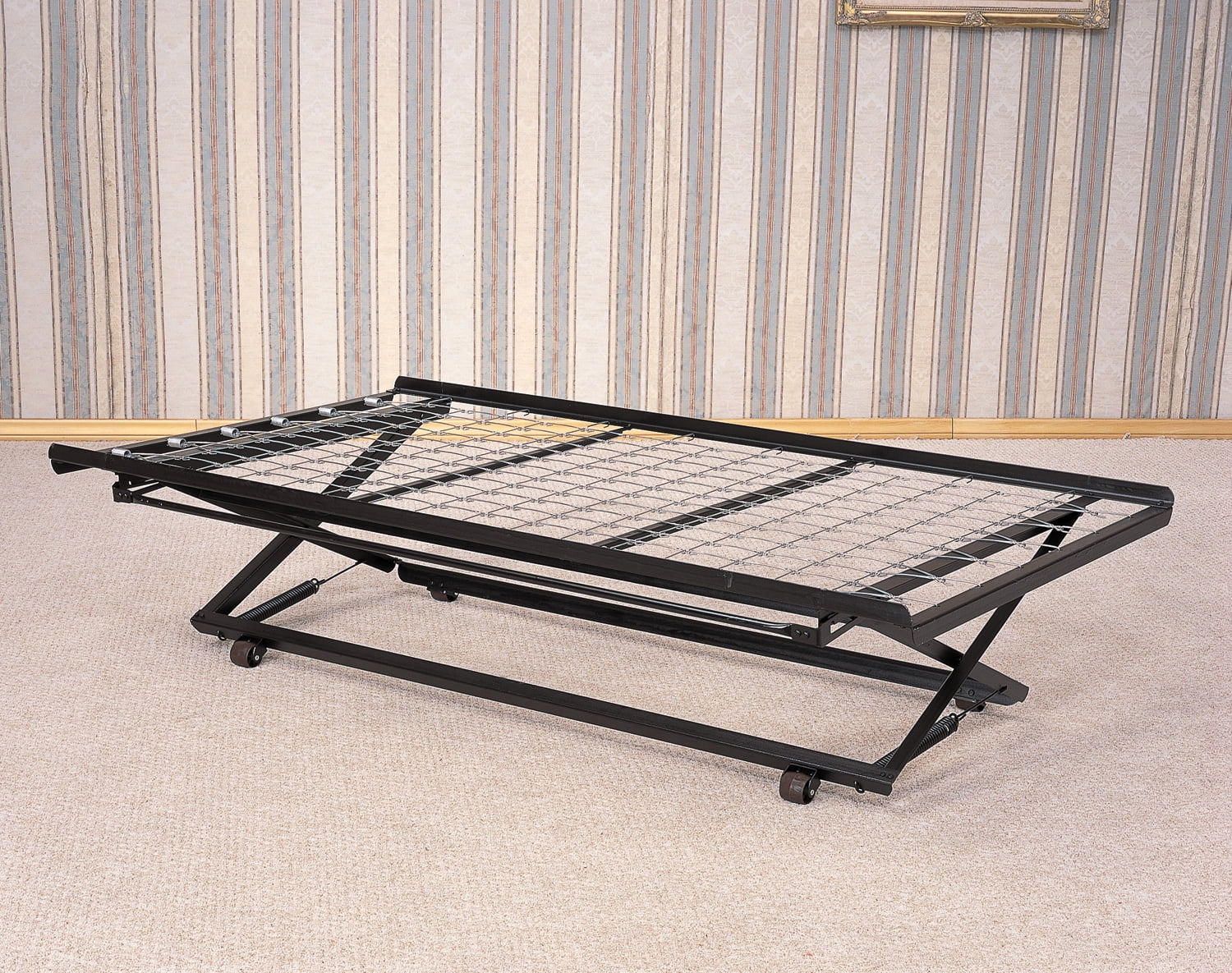 Coaster Company Classic Twin Pop Up Trundle Bed Black Walmart