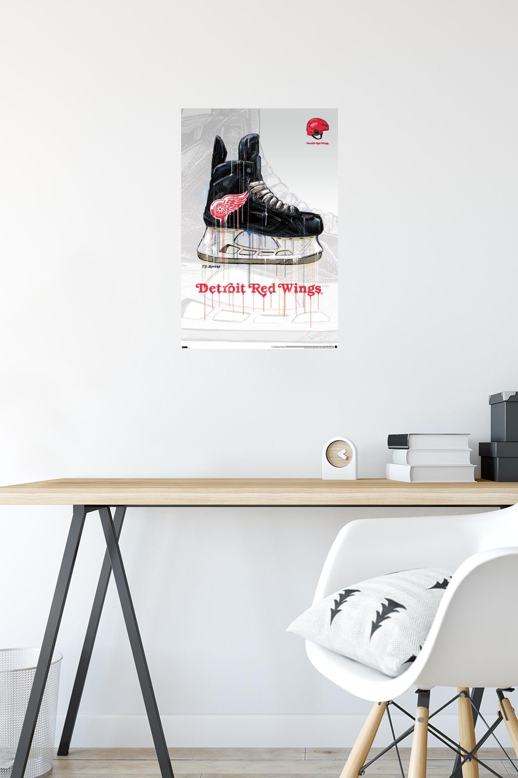 NHL Detroit Red Wings - Drip Skate 21 Wall Poster, 14.725" x 22.375"
