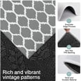 thumbnail image 3 of Gray Geometric Quatrefoil Pattern Kitchen Rugs Sets Of 3,Kitchen Runner Rugs Non Skid Washable,Decorative Kitchen Floor Mats for Kitchen,Sink,Laundry,17"x30"+ 17"x47" + 17"x59", 3 of 6