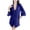 Dark Blue, variant on APEXFWDT Women's Lace Bathrobe 2 Piece Set, Spaghetti Strap Short Nightgown with Sheer Open Front Bathrobe, Casual Loungewear Sleepwear Set,XL,Dark Blue