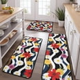 thumbnail image 2 of Pioneer Flower Floral Print Pattern Kitchen Rugs Sets Of 3,Kitchen Runner Rugs Non Skid Washable,Decorative Kitchen Floor Mats for Kitchen,Sink,Laundry,17X30 Inch + 17X47 Inch + 17X59 Inch, 2 of 6