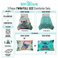 thumbnail image 4 of Stitch Island Vibes Kids 2 Piece Multicolor Reversible Comforter and Pillowcase Set, Twin/Full, 4 of 10