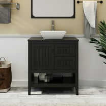 Eclife 30" Freestanding Bathroom Vanity Set with Vessel Sink