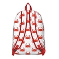 thumbnail image 5 of Sea Life Crab Pattern Travel Backpack Lightweight Canvas Bookbag with Tropical Nautical Crab and Ocean Design Large Capacity Comfortable Carrying Anti-theft Features for Students Travelers and Outdoor, 5 of 5