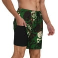 thumbnail image 3 of Haiem Camouflage Skull Mens Swim Trunks with Compression Liner 2 in 1 Swimming Shorts Stretch Swimwear Quick Dry,Board Shorts-3X-Large, 3 of 9