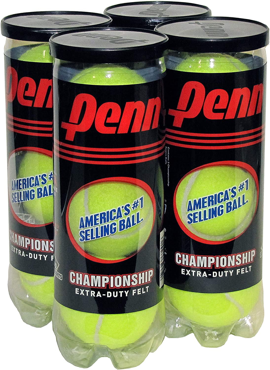 Penn Championship Tennis Balls Extra Duty Felt Pressurized Tennis