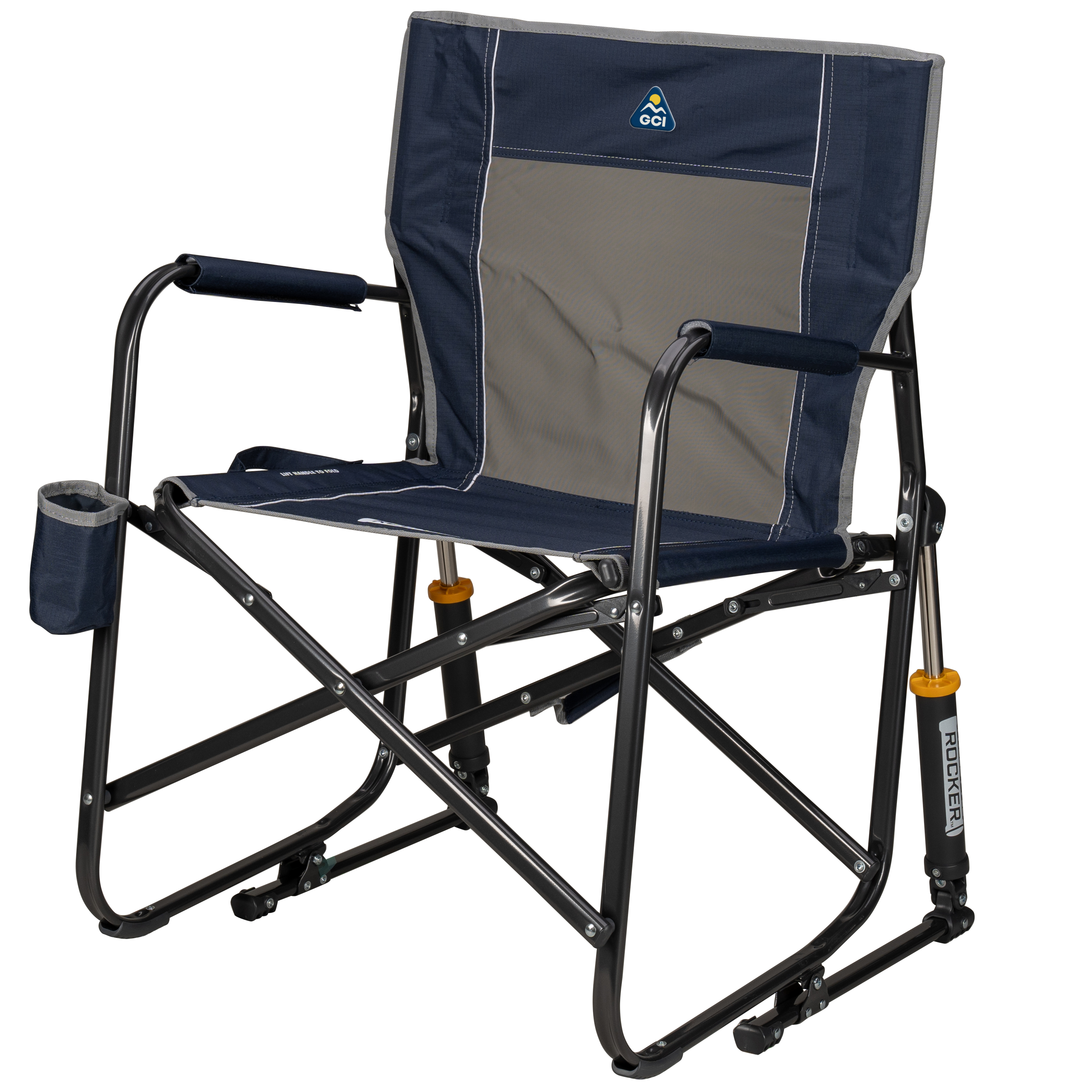 GCI Outdoor Freestyle Rocker Folding Rocking Chair, Indigo photo 5