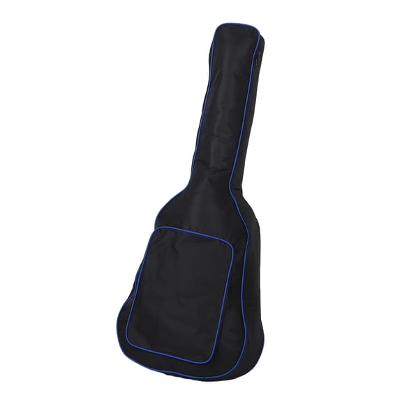 LOLIPPYY Black Acoustic Guitar Gig Bag with Comfortable Ergonomic Straps and Spacious Storage Pocket for Guitar Accessories