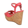 thumbnail image 3 of Women Faux Cork Platform Wedge Sandal - Ankle Strap Wedge - Peep Toe Sandal - HK37 By Breckelles, 3 of 5