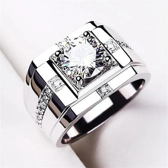 Anillos para mujer, regalos para mujer, anillo de moda para San Valentín, joyería para hombre, anillo de diamantes de lujo dominante. Un anillo.