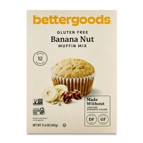 bettergoods Gluten Free Banana Nut Muffin Mix, 15.6 oz