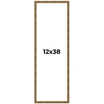 12x38 Frame Gold Kingsley Distressed Solid Wood Picture Frame Width 0.75 Inches | Interior Frame