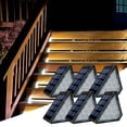 thumbnail image 2 of Luces LED solares para escaleras al aire libre, lámpara triangular de cubierta Solar, impermeable IP67, luces de Decoración Súper brillantes para Patio, 2 of 4