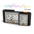 thumbnail image 3 of Sleek Bedside Alarm Clock Radio: Dual Display, USB Port & Sleep Timer & FM radio, 3 of 12
