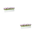 thumbnail image 1 of Toystoory Simulación de flores artificiales Plantas Valla de madera Pieza central de oficina falsa Type3 NO3, 1 of 6