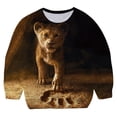 thumbnail image 1 of Sudadera de Anime Simba del Rey León para niños, ropa de dibujos animados para niños, jersey holgado de manga larga con estampado, sudaderas con capucha de otoño de 1 a 14 años, 9T Gao Jinjia LED, 1 of 2