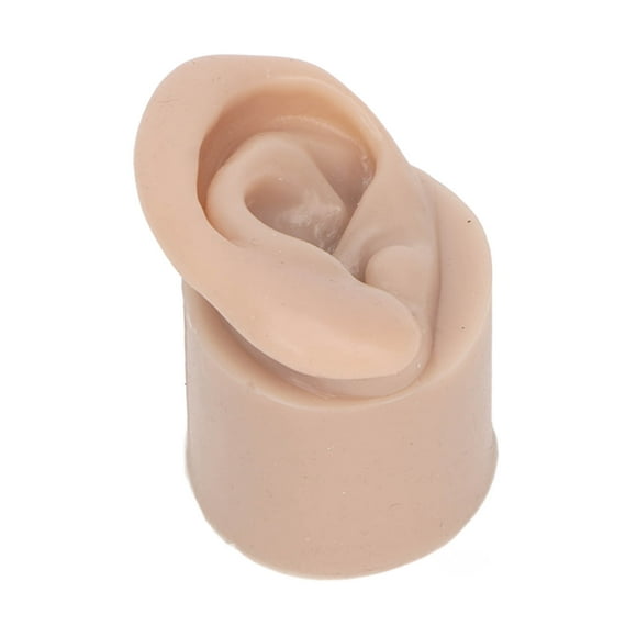Modelo De Oreja Flexible De Silicona Para Práctica De Color Pielcura Oscura