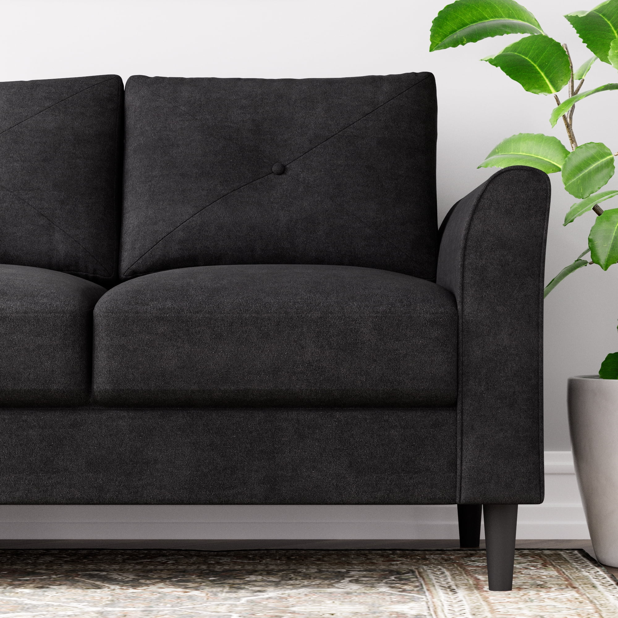 Zinus Hayes Sofa Couch, Black