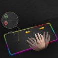 thumbnail image 3 of Gaming Mouse Pad with LED Light - 80x30cm - RGB Black Black - Computer Accessory, 3 of 5