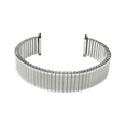 thumbnail image 4 of Bandini 12mm Silver Tone Stainless Steel Stretch Watch Strap for Women, Straight End, Metal Expansion Watch Band, No Buckle, 4 of 6