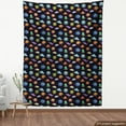 thumbnail image 3 of Ambesonne Space Fabric by the Yard Upholstery, UFOs and Abstract Planet, 5 Yards, Multicolor, 3 of 4