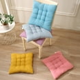 thumbnail image 4 of YMARPT Thickened Seat Cushion, Chair Cushion with Ties, 19.68" Square Chair Cushion Soft Thicken Seat Pads, Solid Color Soft Seat Cushion for Home Office Chairs, Multi Colors, 4 of 6