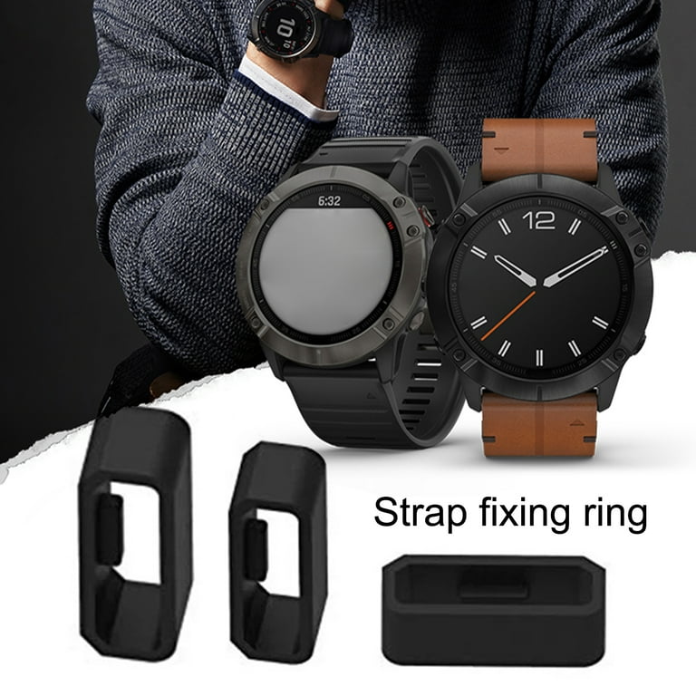 2Pcs Watch Strap Retainer Rings Soft Replacement Silicone 22mm/26mm Watchband Keeper Hoop Holder for Garmin Fenix 3/5X/5X Plus/6X/6/6 Pro/3 - Walmart.com