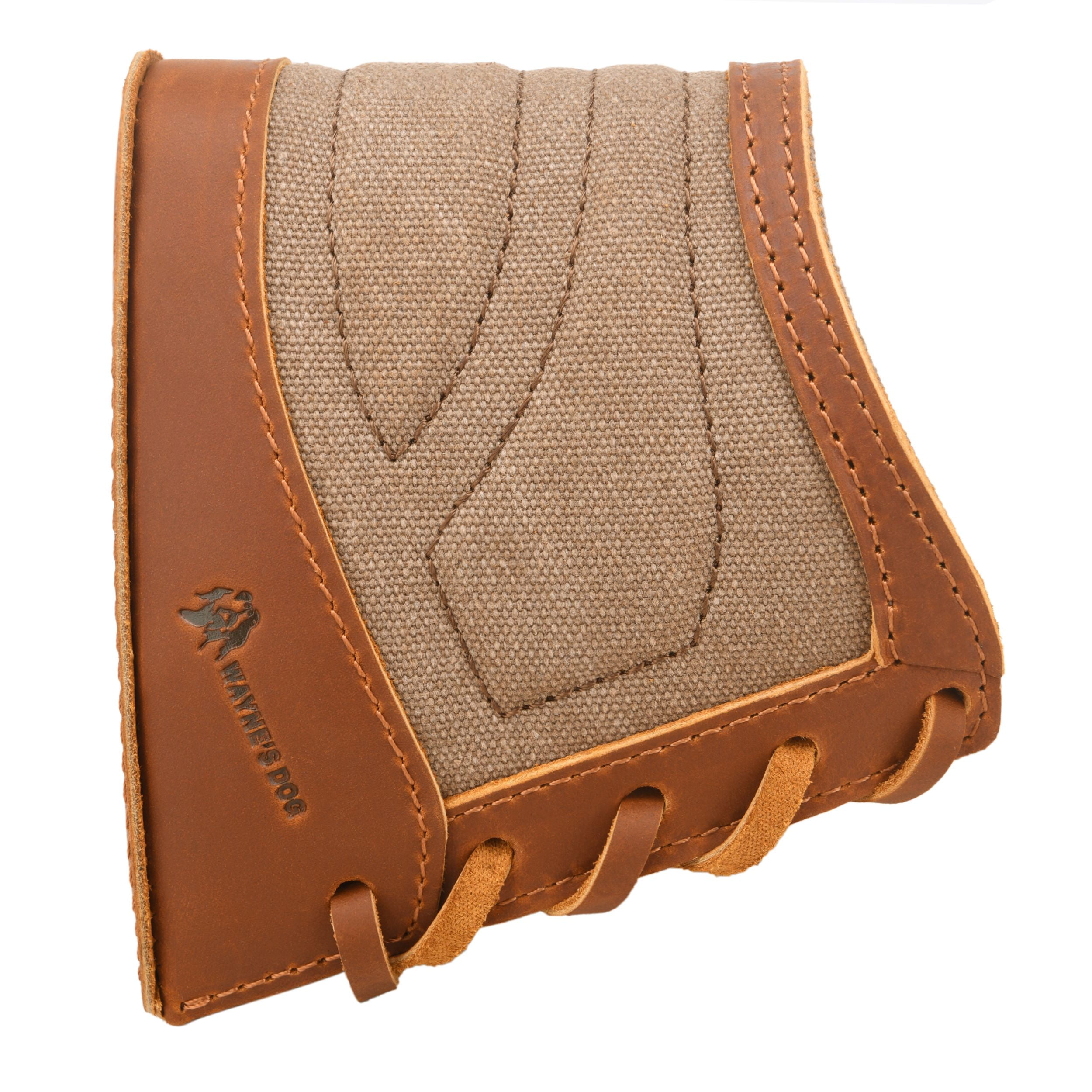 WAYNE'S DOG Slip on Recoil Pads for Rifles Shotguns, Adjustable Leather & Canvas Gun Buttstock Extension Pad