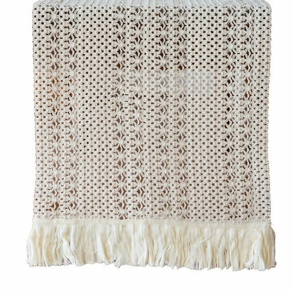 AUQ Table Runner,Refined Edge Seam Kitchen Table Decor,Airy Linen Cotton Farmhouse Table Runner,Style1,30*300cm