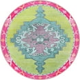 thumbnail image 6 of Unique Loom Timeless Collection Area Rug - Thomas (7' 7" Round Green/Fuchsia), 6 of 6