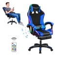 thumbnail image 1 of Thehsnt Gaming Chair, Height Adjustable Backrest with Wireless-compatible Speakers LED Light, 1 of 9