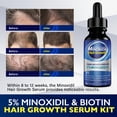 thumbnail image 2 of Solución de crecimiento del cabello con minoxidil al 5% para hombres y mujeres, 2 of 7