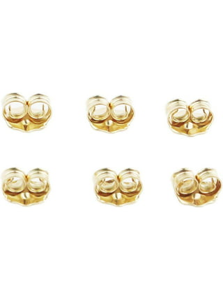14k Yellow Gold Screw-Back Type Replacement Earring Backs for 0.7