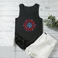 thumbnail image 4 of AnuirheiH 4th of July Tank Tops for Women American Flag Outfits Sleeveless Patriotic Shirts Women Sunflower Printing Round-Neck Sleeveless Shirt Casual Tank Tunic Tops Blouse, 4 of 5