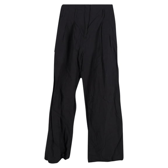 Pre-Owned Ulla Johnson Wide Leg Trousers in Black Polyester