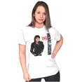 thumbnail image 3 of Michael Jackson Bad Album Cover Womens Fitted Plus Size Graphic Tee Brisco Brands 2X, 3 of 5